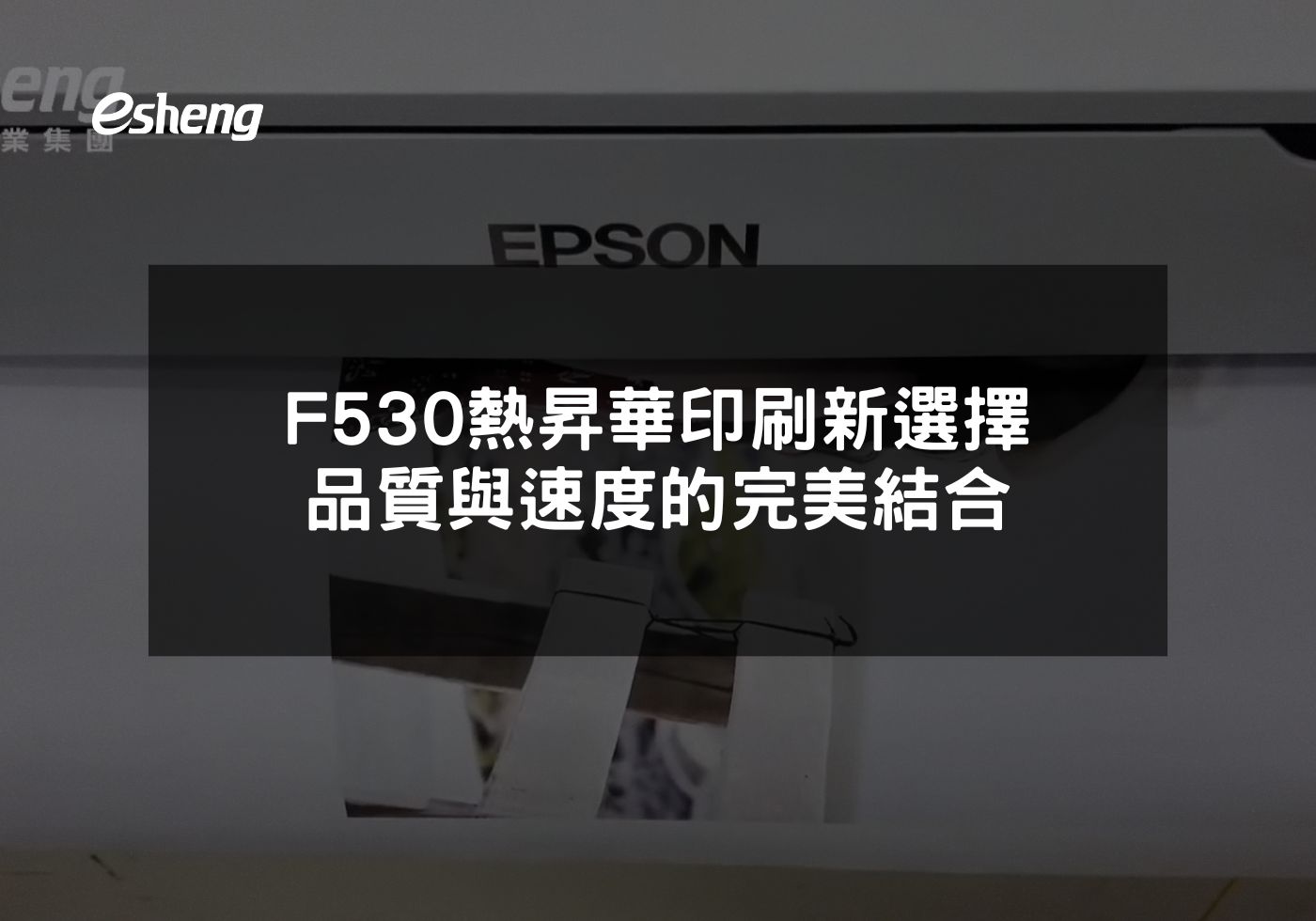EPSON F530多功能熱昇華解決方案