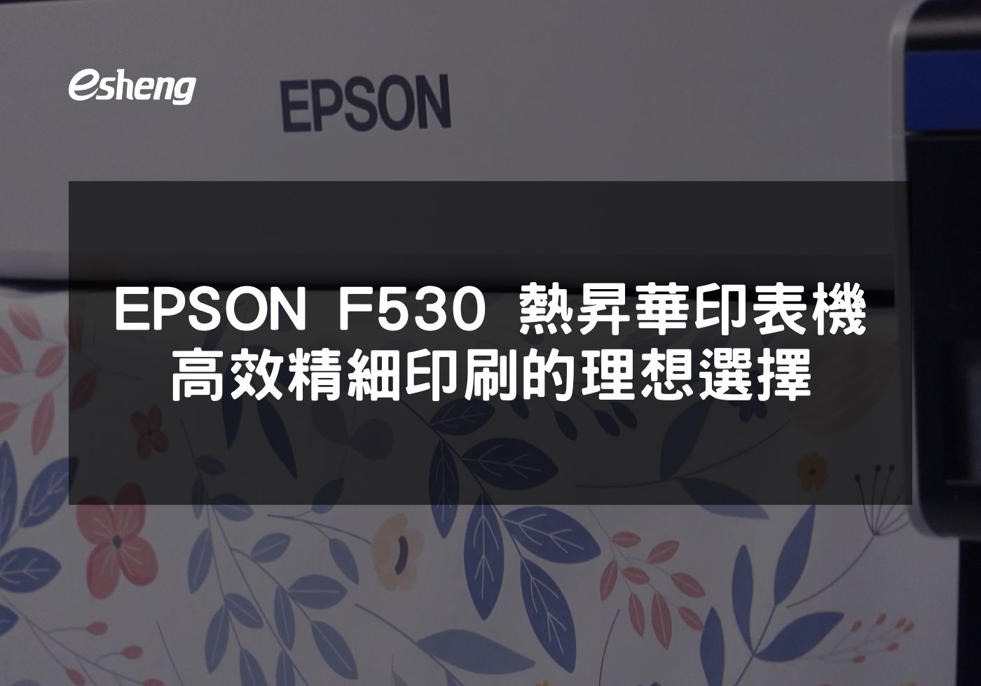 EPSON F530熱昇華技術卓越印刷解決方案