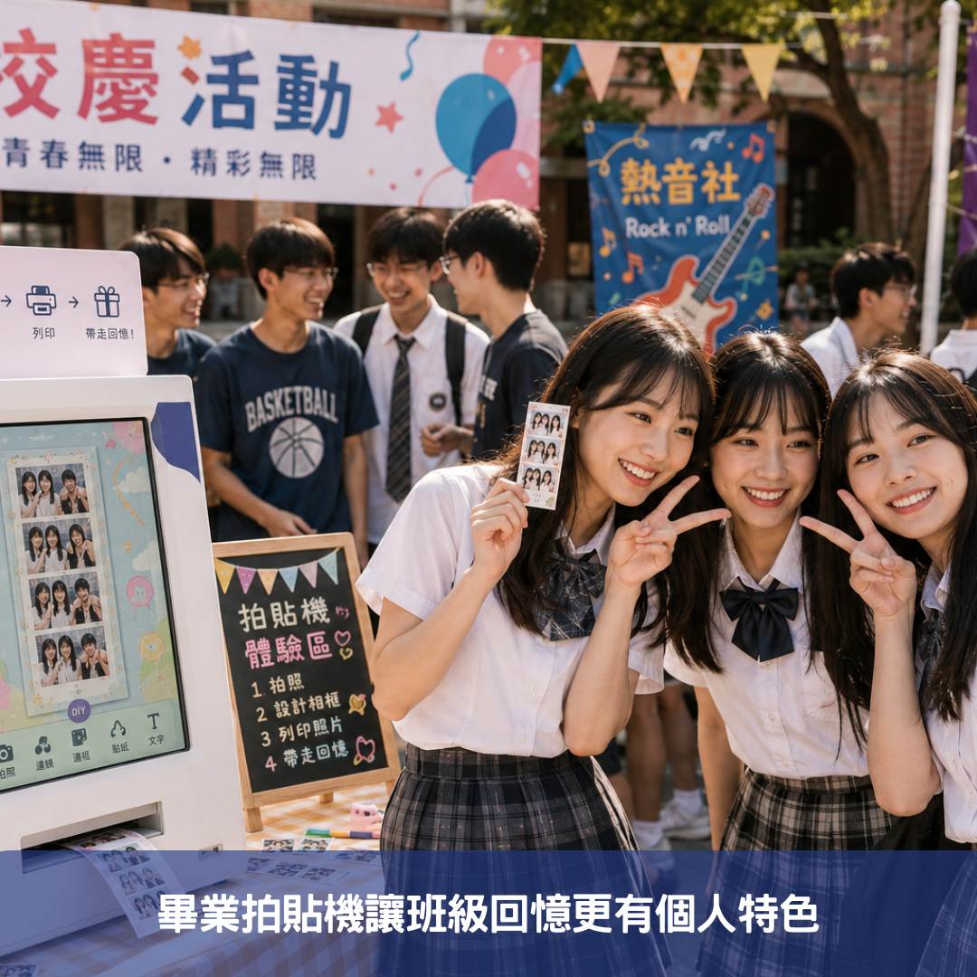 畢業拍貼機讓班級回憶更有個人特色