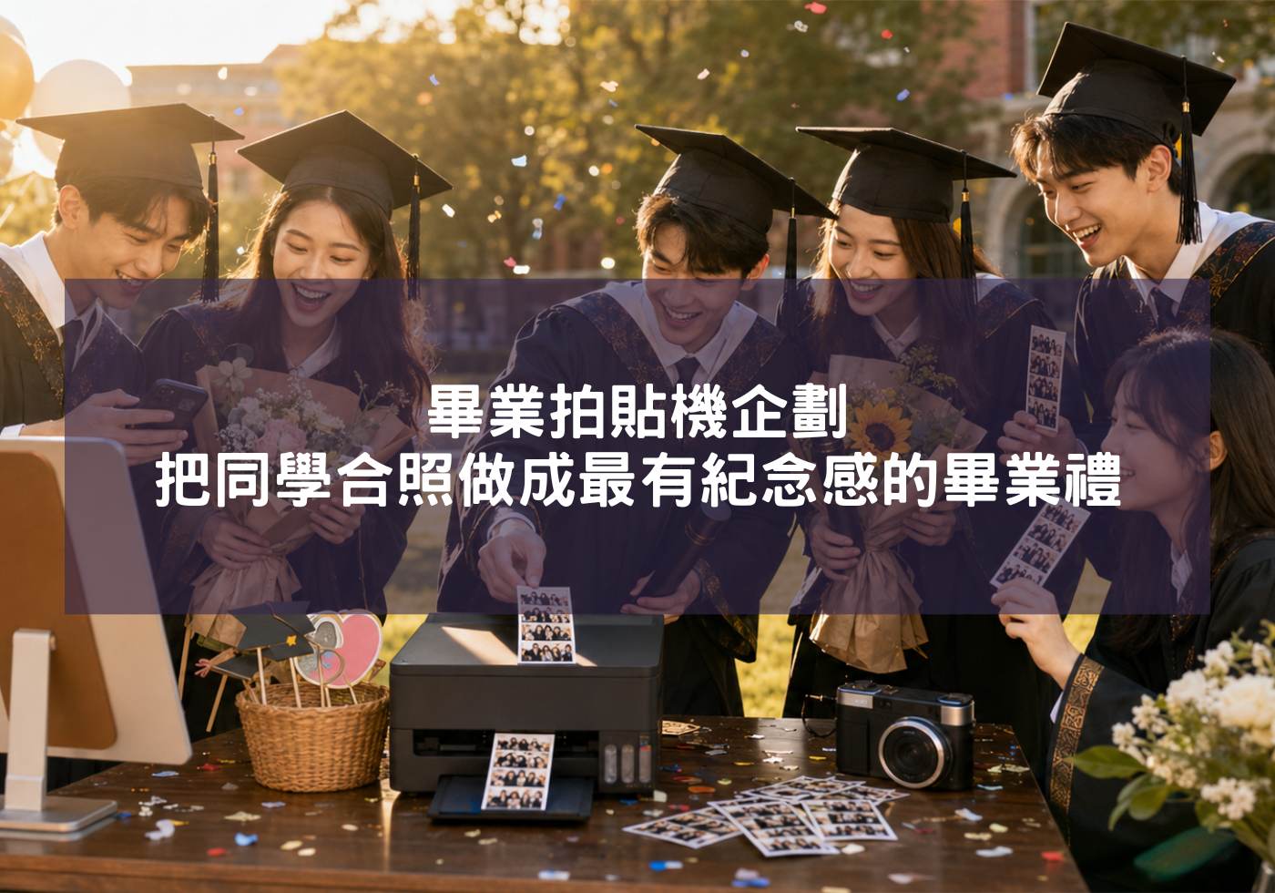 畢業拍貼機企劃，把同學合照做成最有紀念感的畢業禮