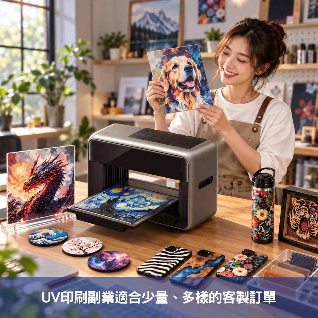 UV印刷副業適合少量、多樣的客製訂單