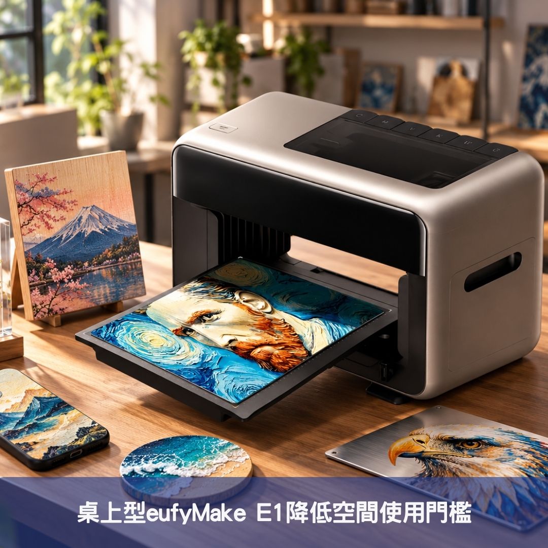 桌上型eufyMake E1降低空間使用門檻