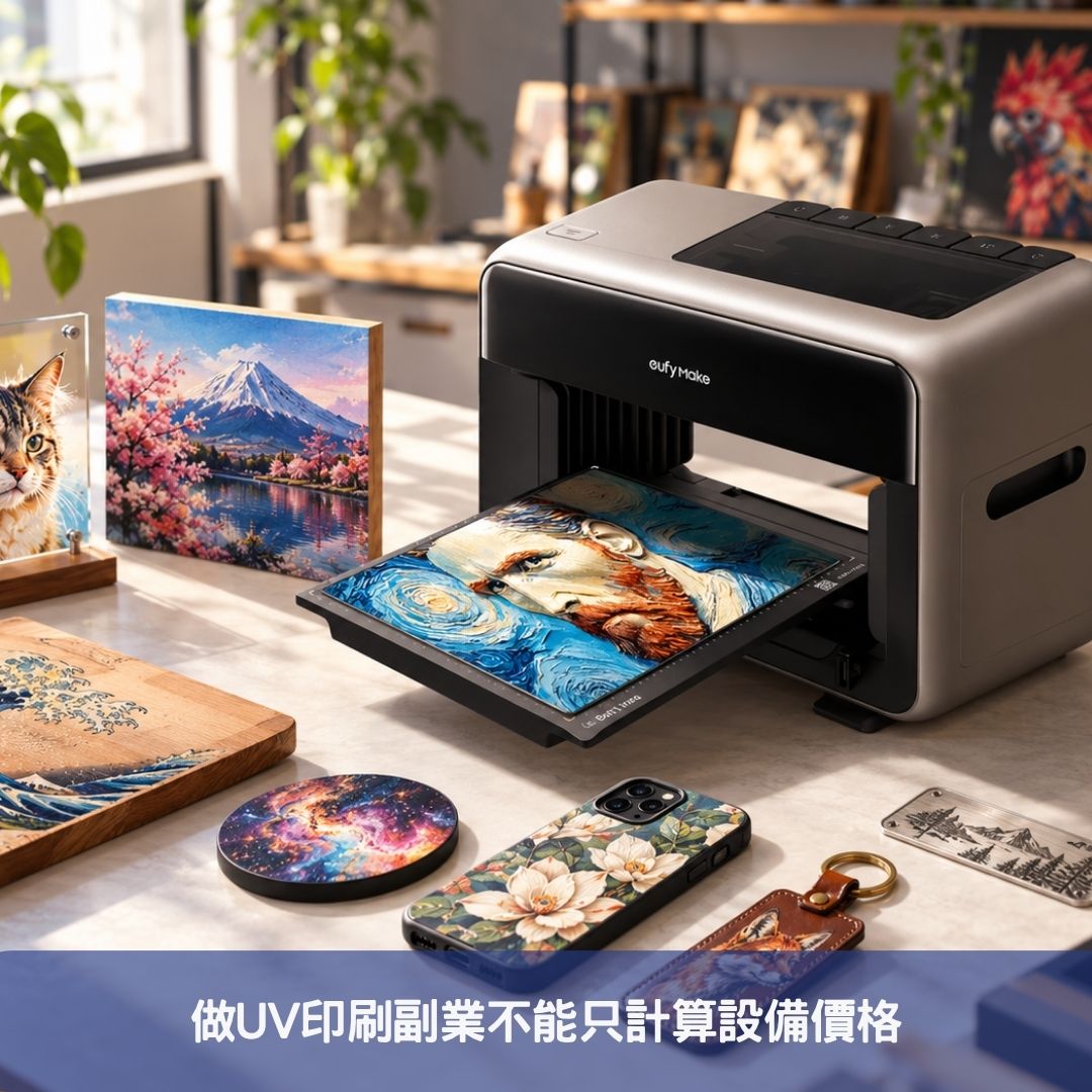 做UV印刷副業不能只計算設備價格