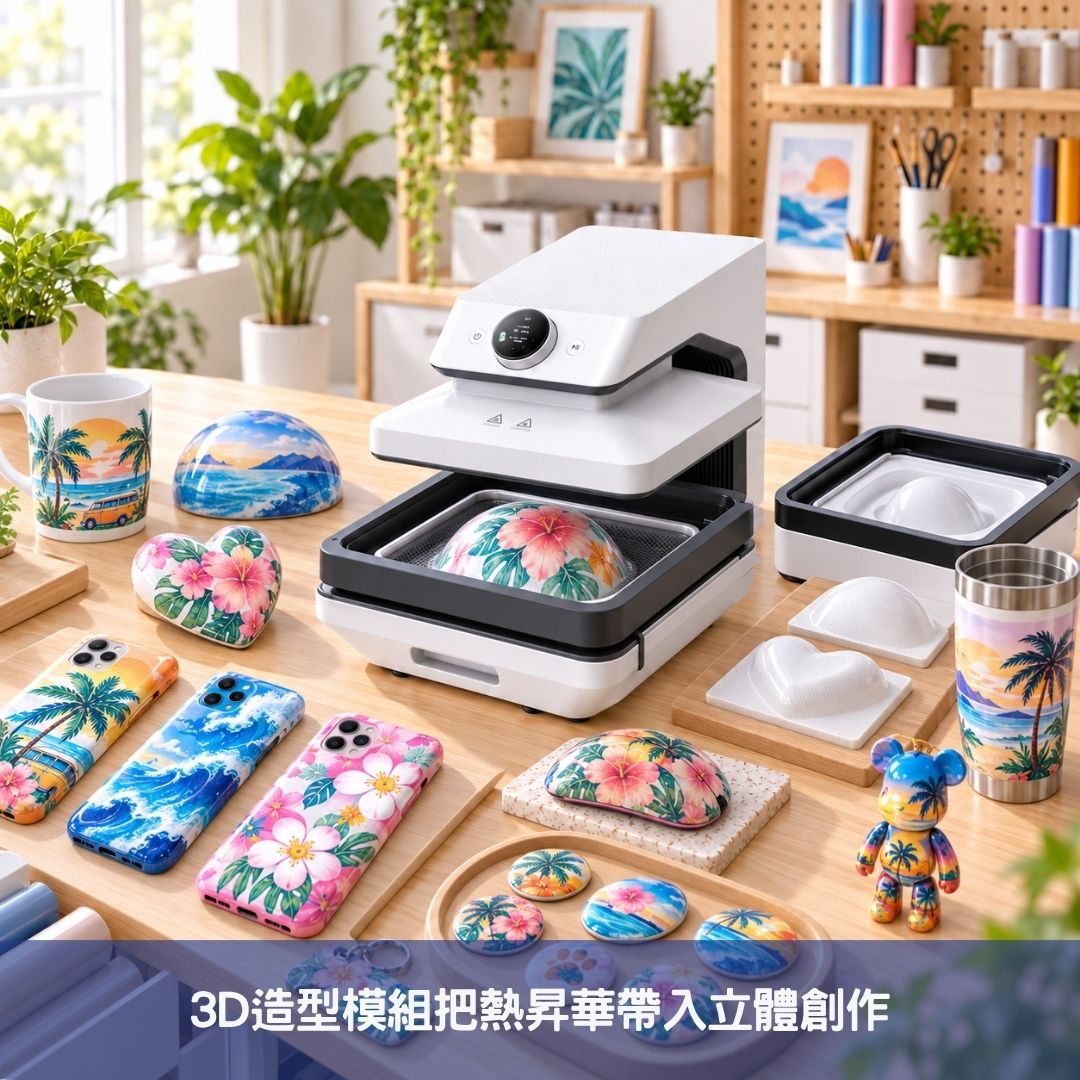 3D造型模組把熱昇華帶入立體創作